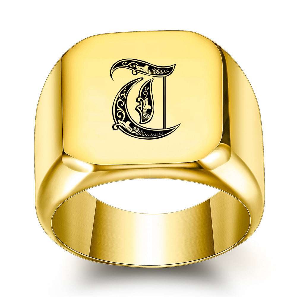 Initial Ring | Gold