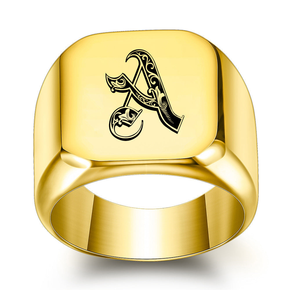Initial Ring | Gold