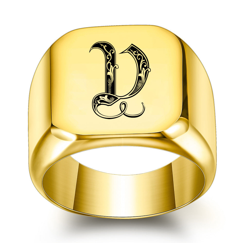 Initial Ring | Gold