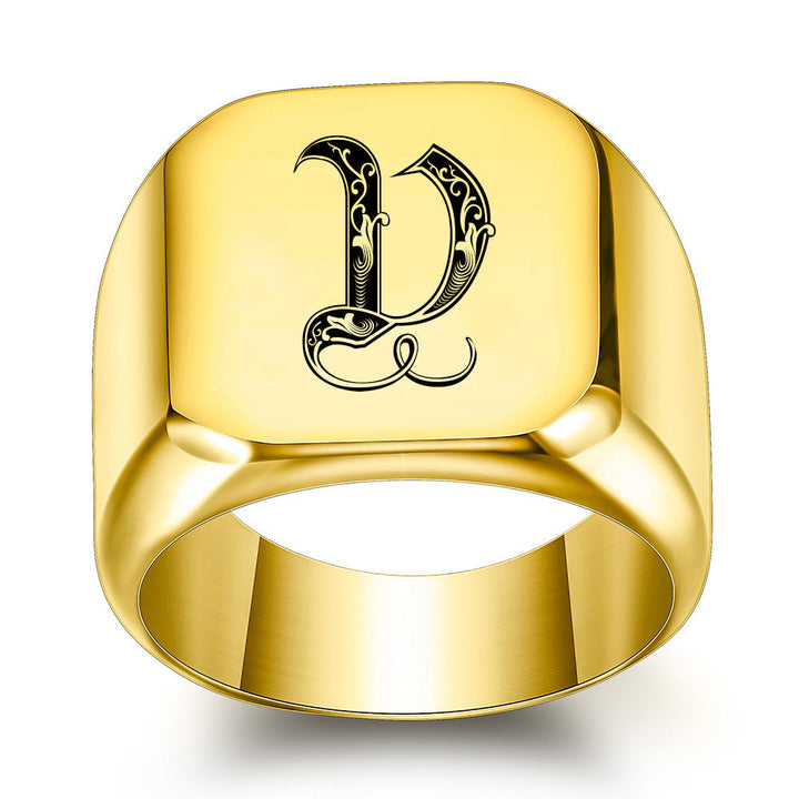 Initial Ring | Gold