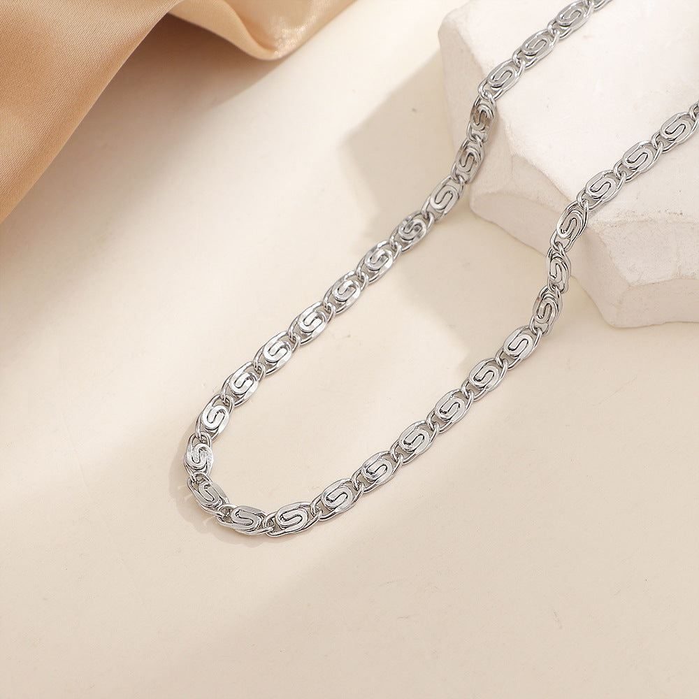 Nusa Braided Necklace | White Gold
