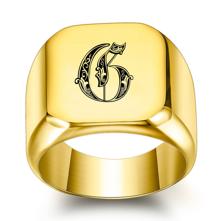 Initial Ring | Gold