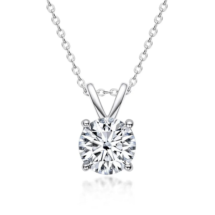 Exclusive Sterling Silver Necklace with Moissanite