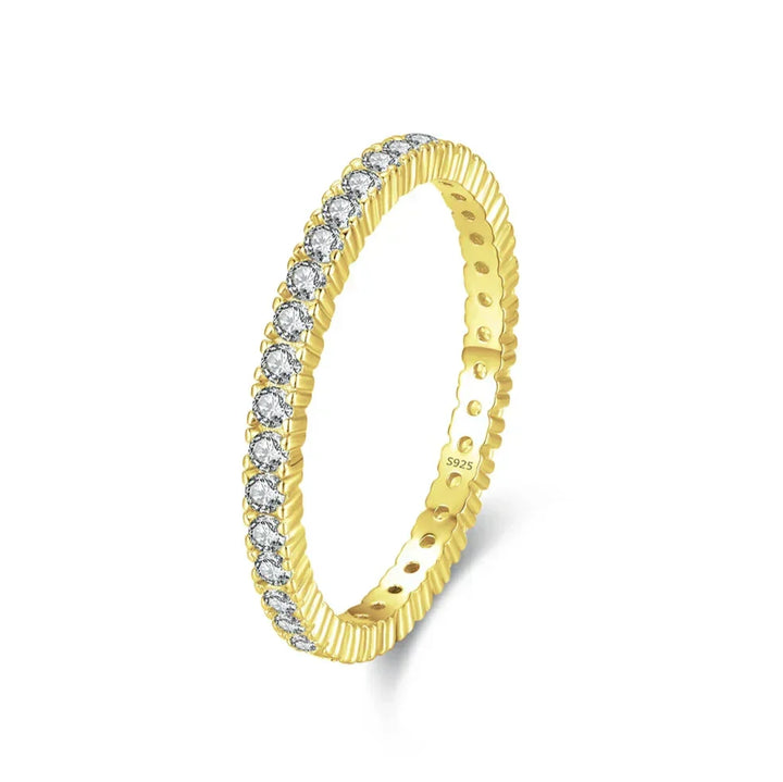 Minimalist Illuminated Eternity Ring
