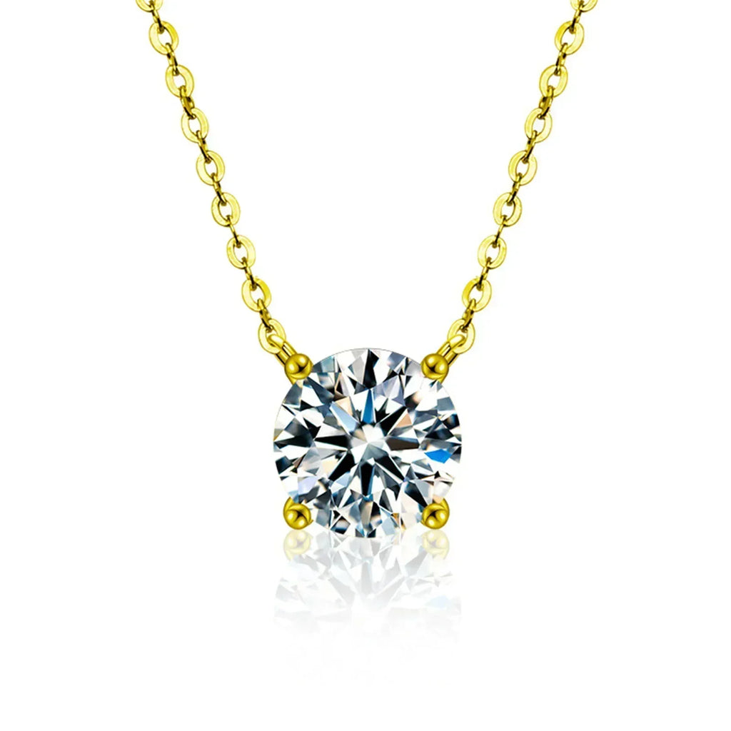 Gold Plated Necklace with Zirconias