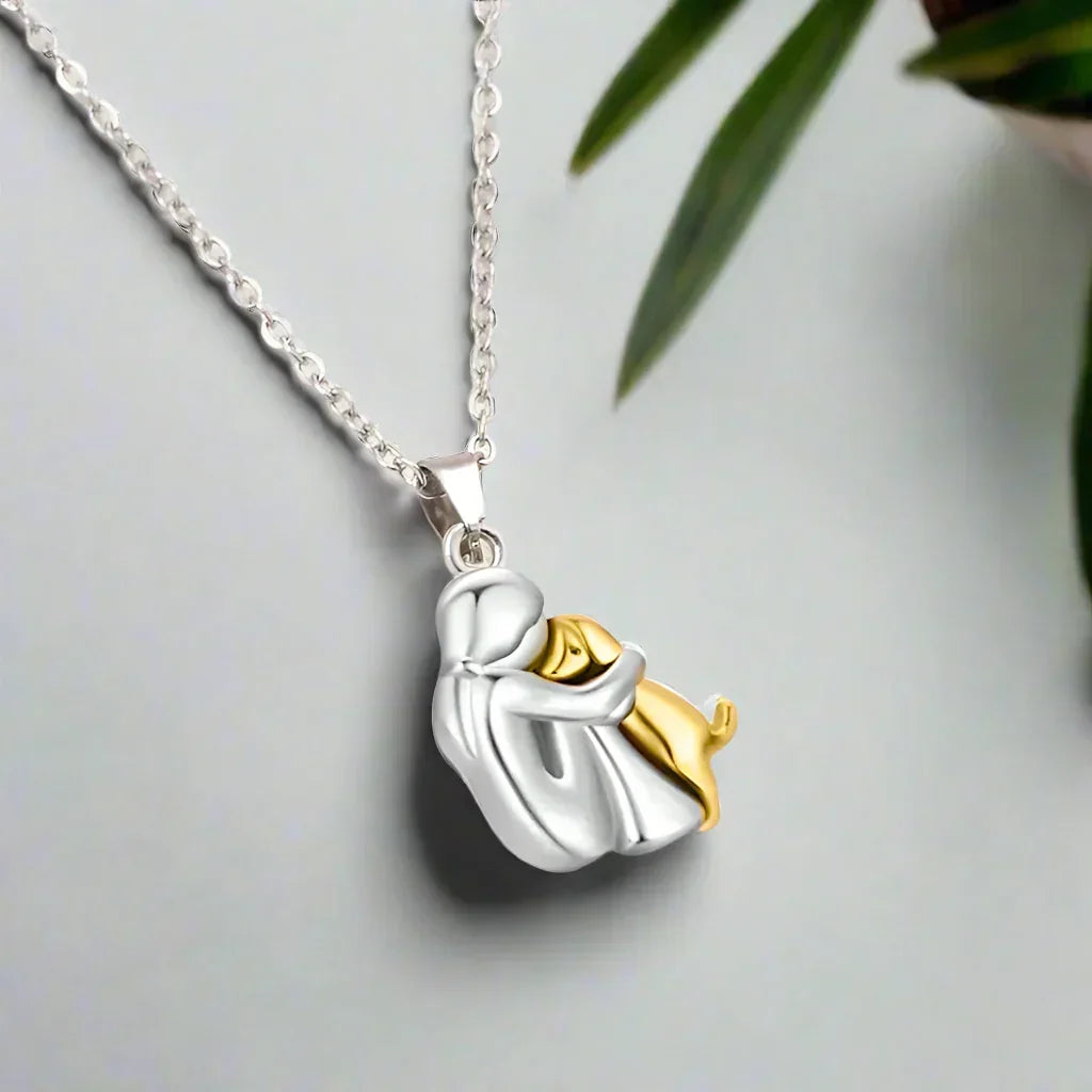 Embracing Animal Necklace