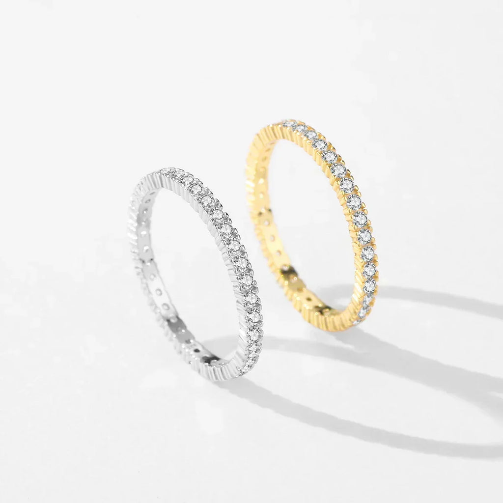 Minimalist Light Eternity Ring
