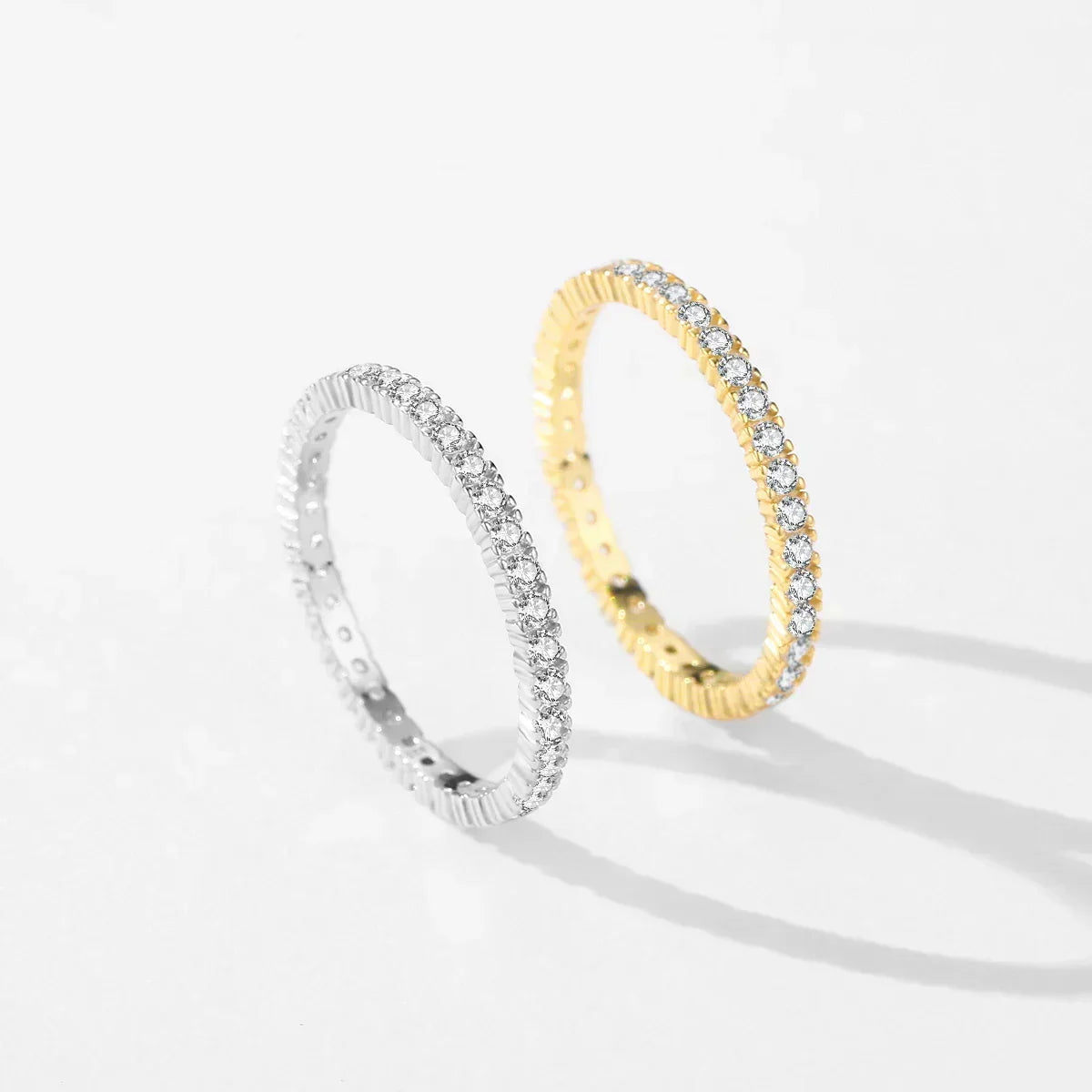 Minimalist Light Eternity Ring