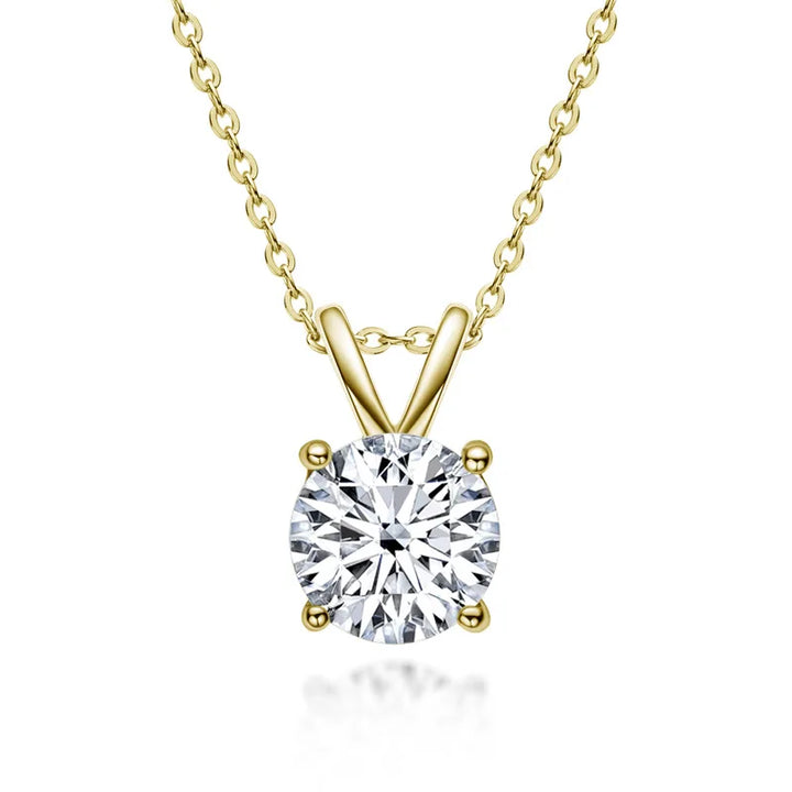 Exclusive Sterling Silver Necklace with Moissanite
