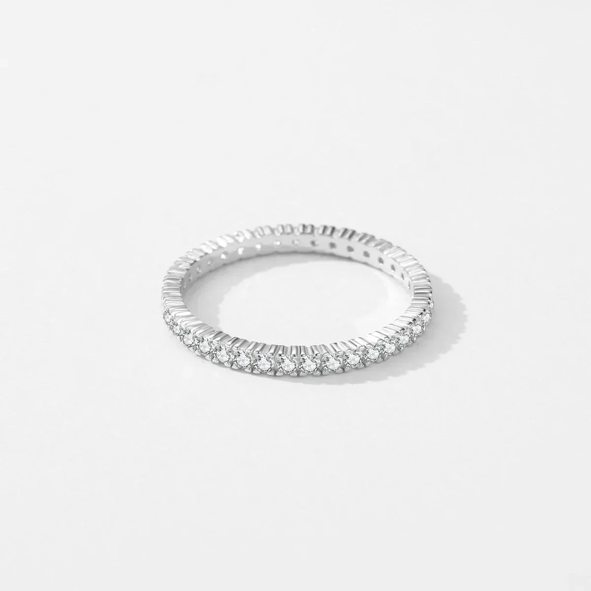 Minimalist Luminous Eternity Ring