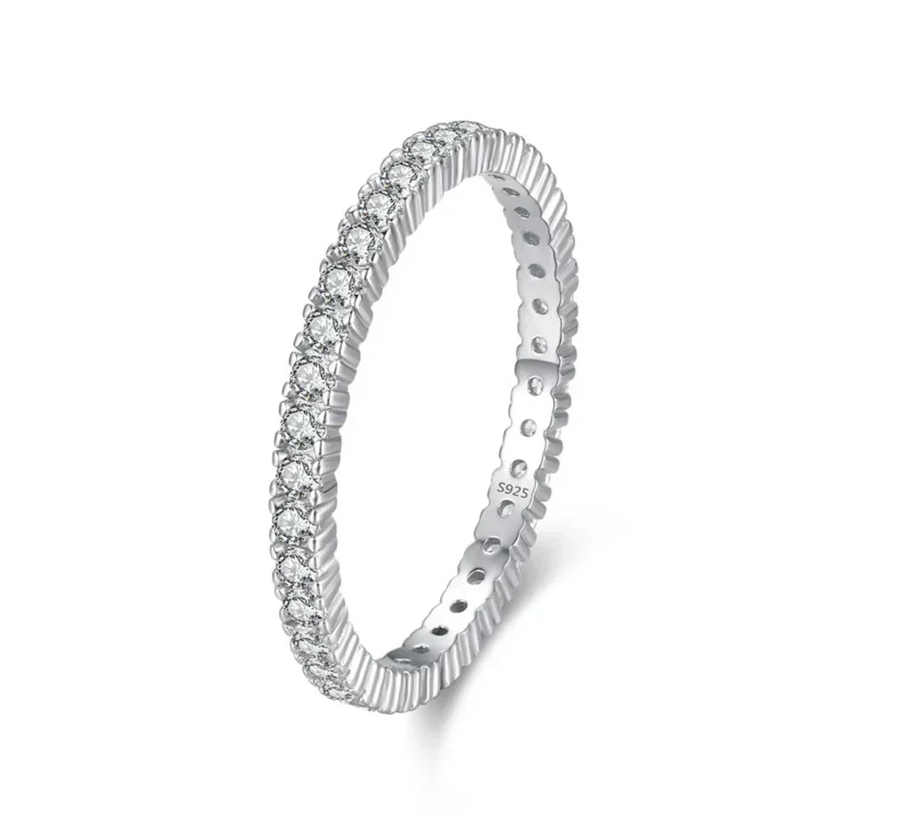Minimalist Illuminated Eternity Ring