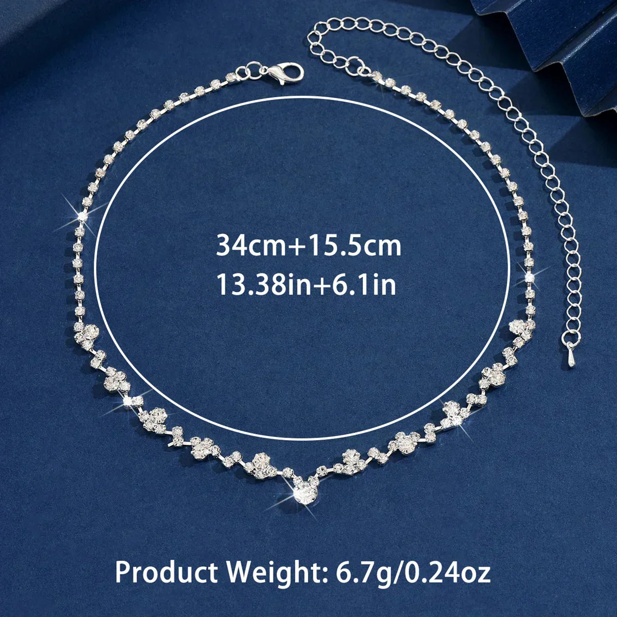 Elegant Wedding Necklace with Diamonds