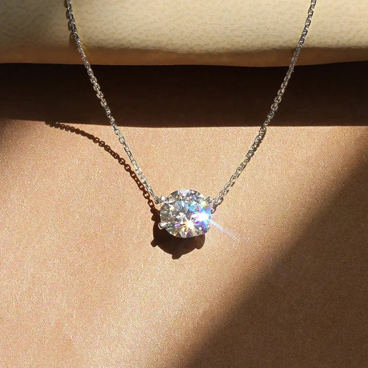 Elegant Solitaire Pendant with Crystal