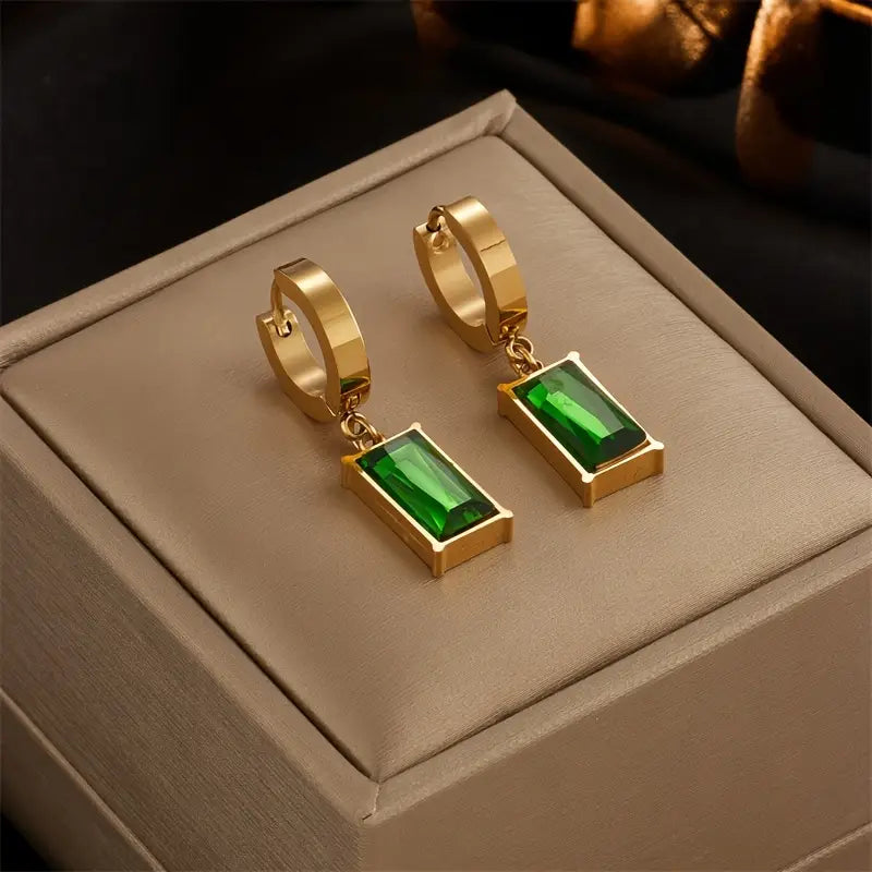 Gold Gemstone Jewelry Set