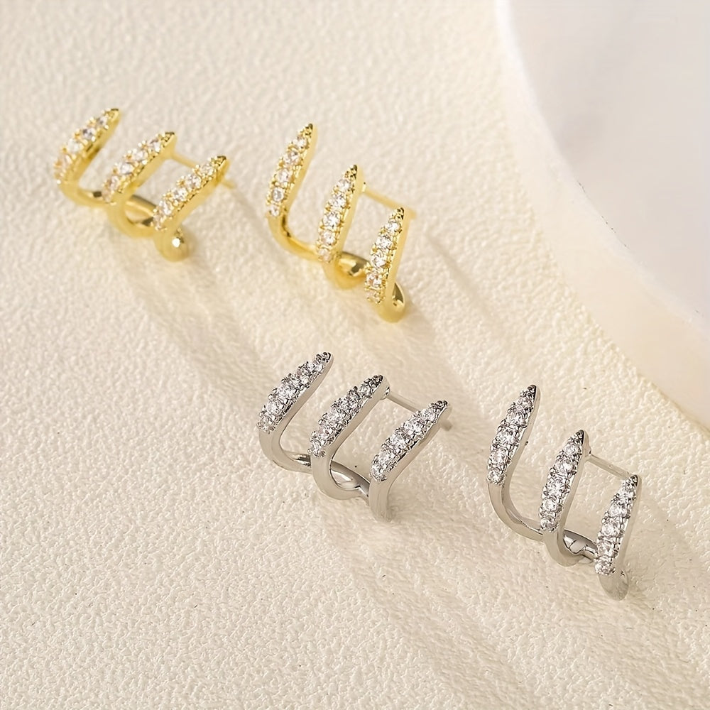 Elegant Triple Earring