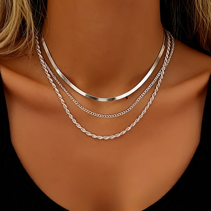Elegant Double Gold Necklace
