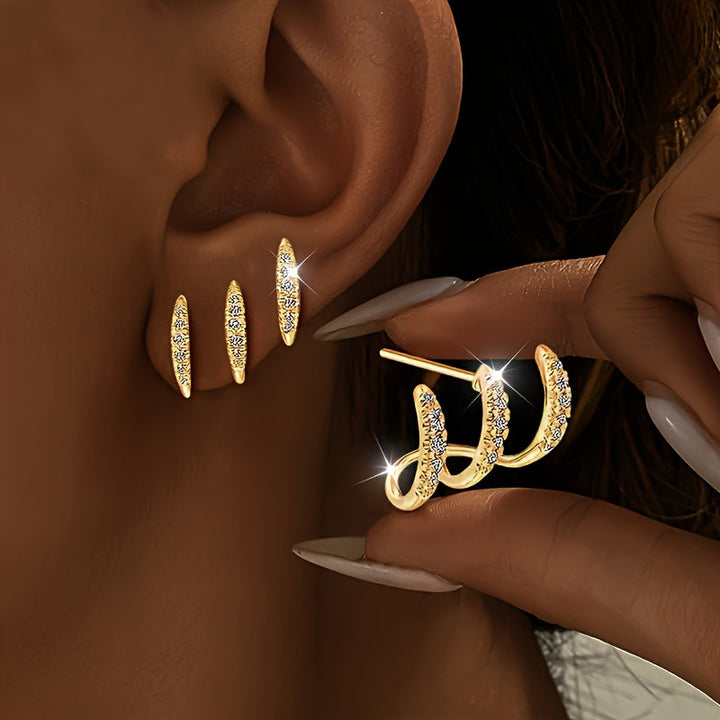 Elegant Triple Earring