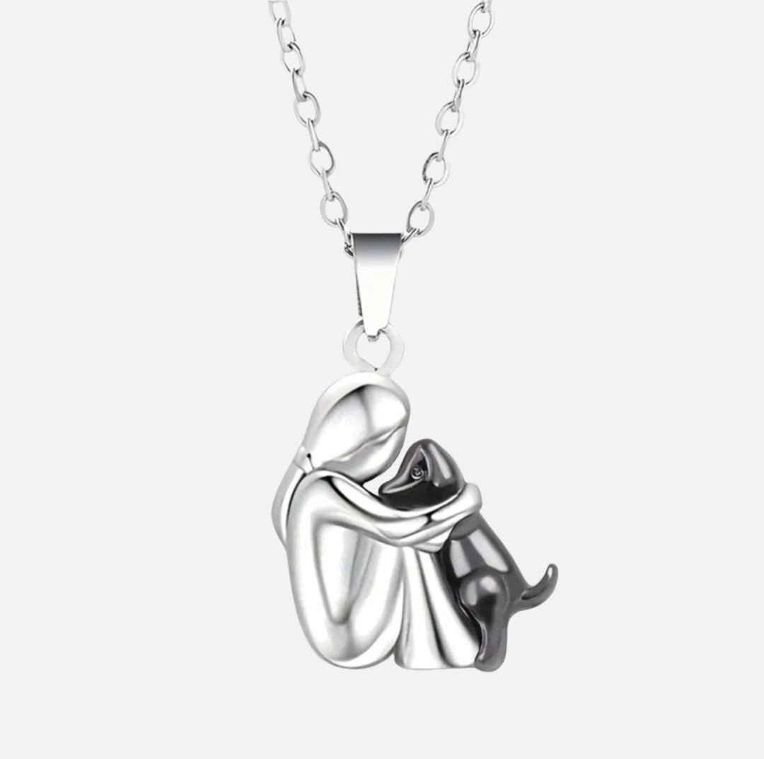 Embracing Animal Necklace