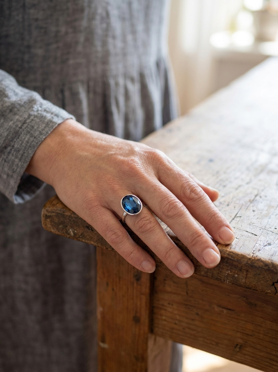 Celeste Blue Ring™ – Vintage Shine