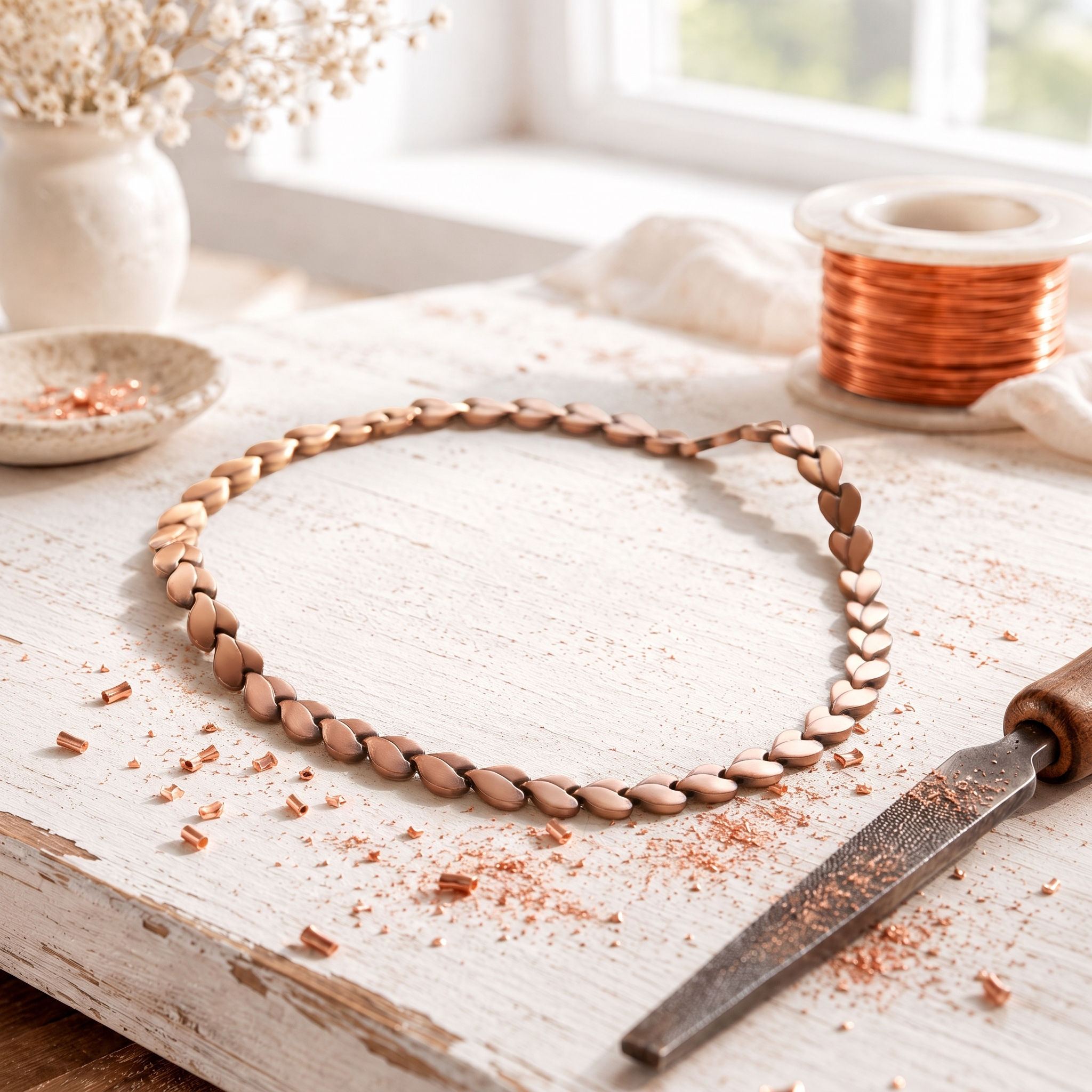 Laurel Copper Necklace