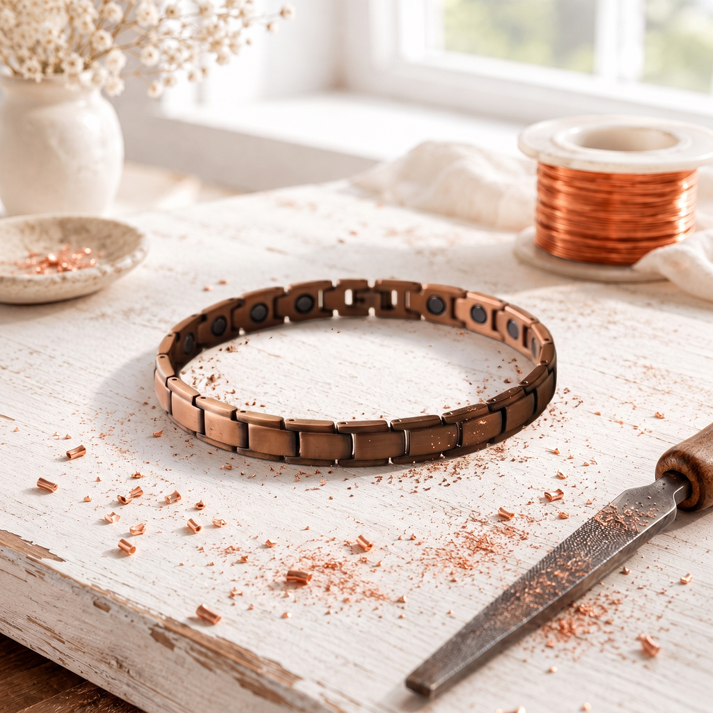 Cobble Copper Ankle Bracelet