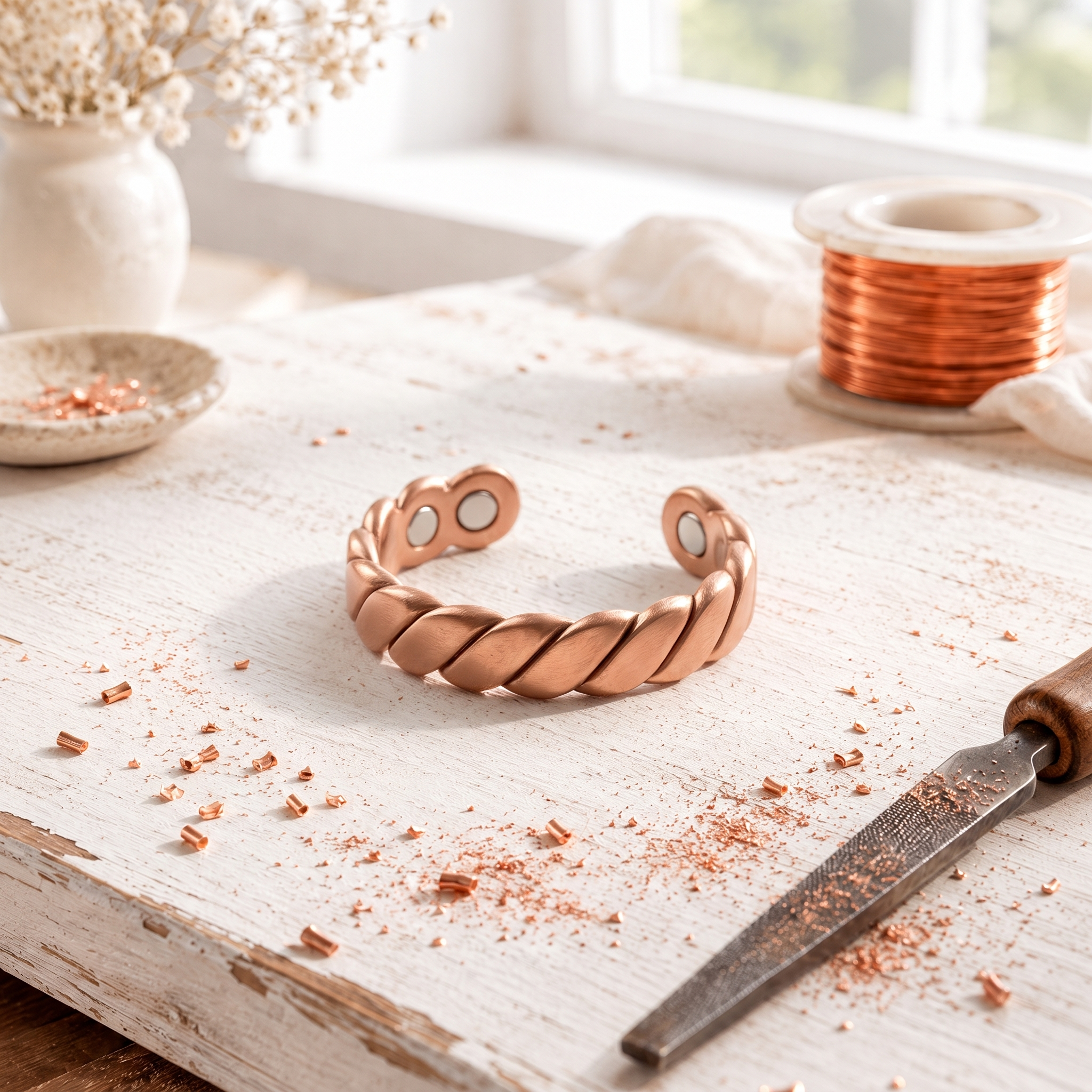 Curve Copper Ring