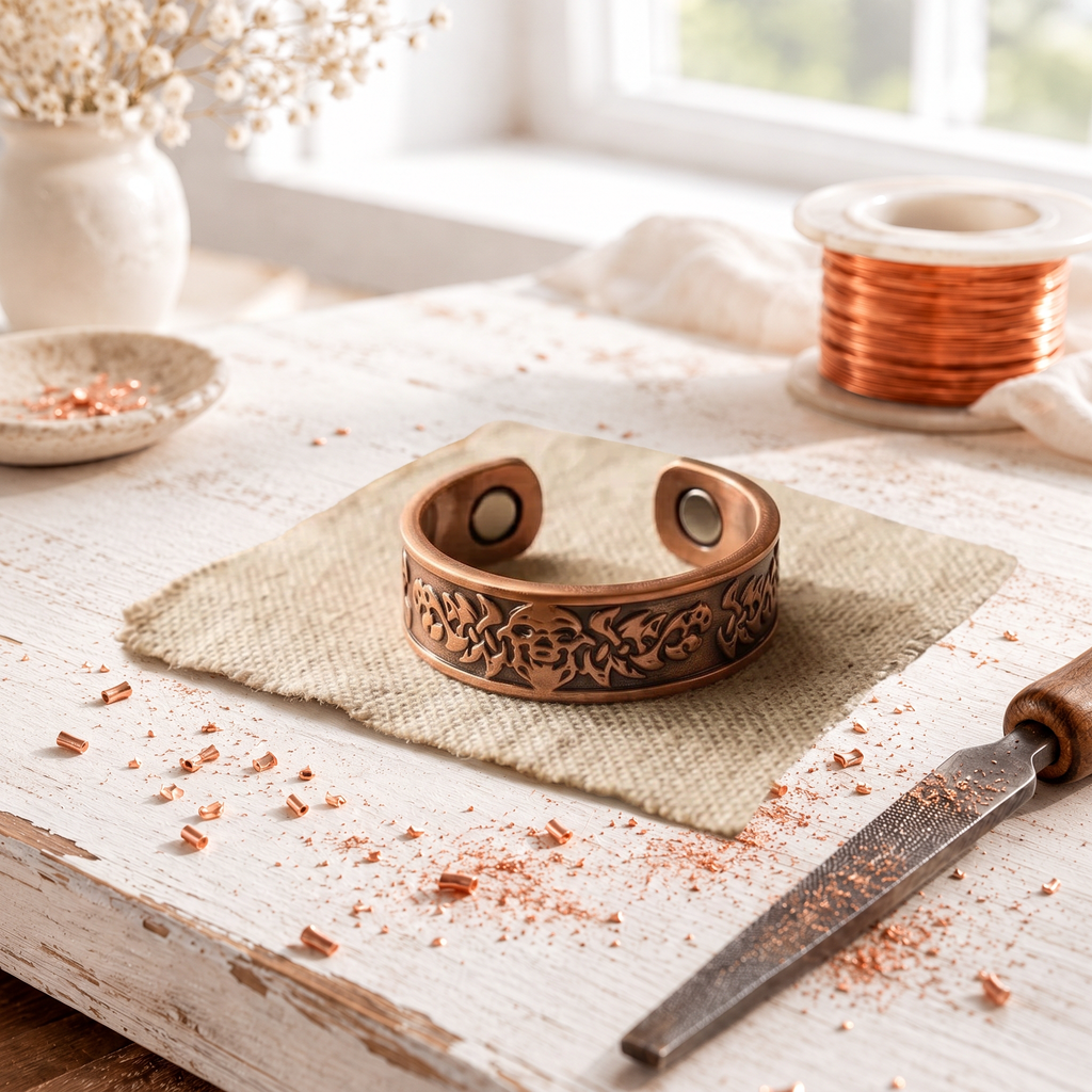 Thistle Copper Ring