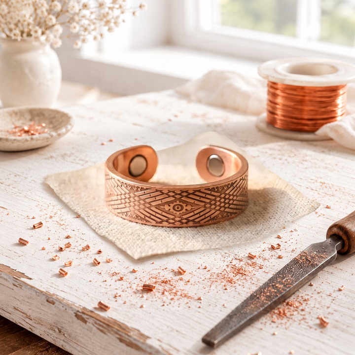 Sundial Copper Ring