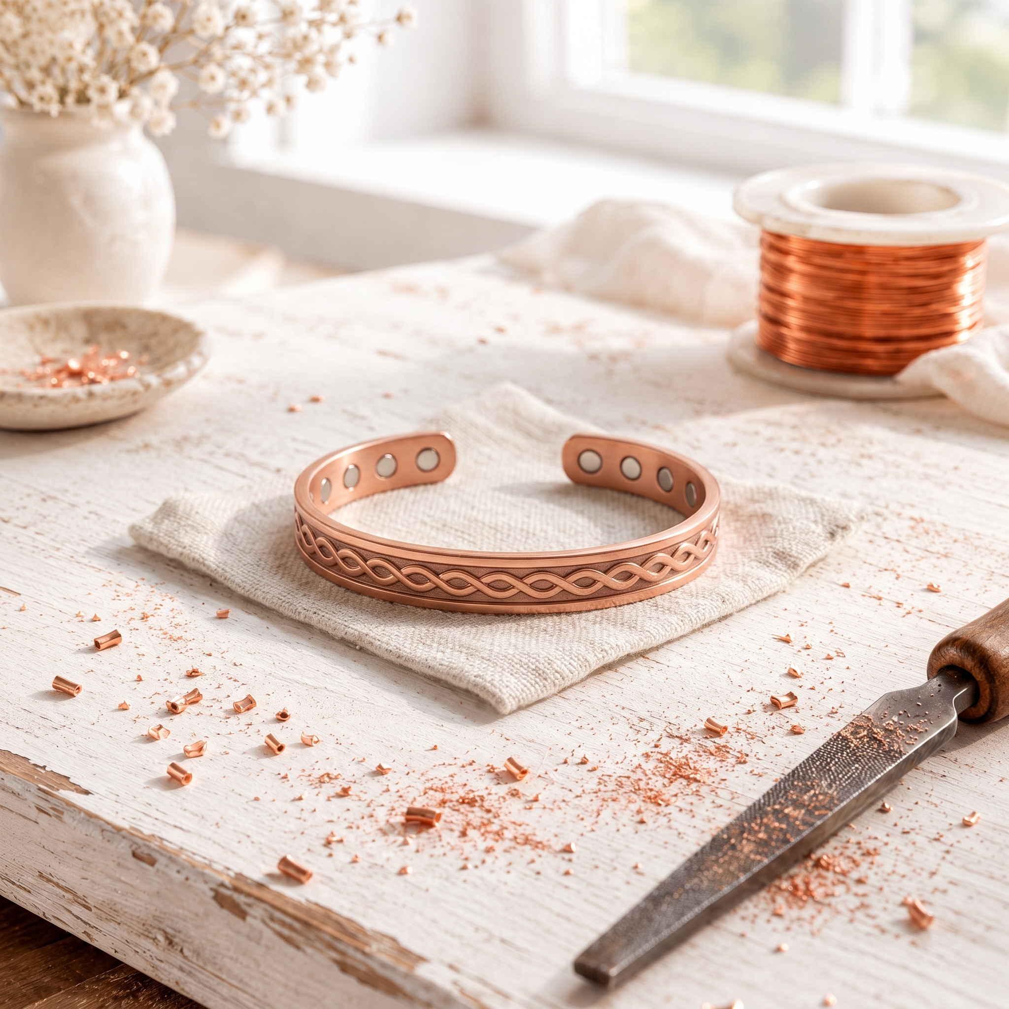 Rivulet Copper Bracelet