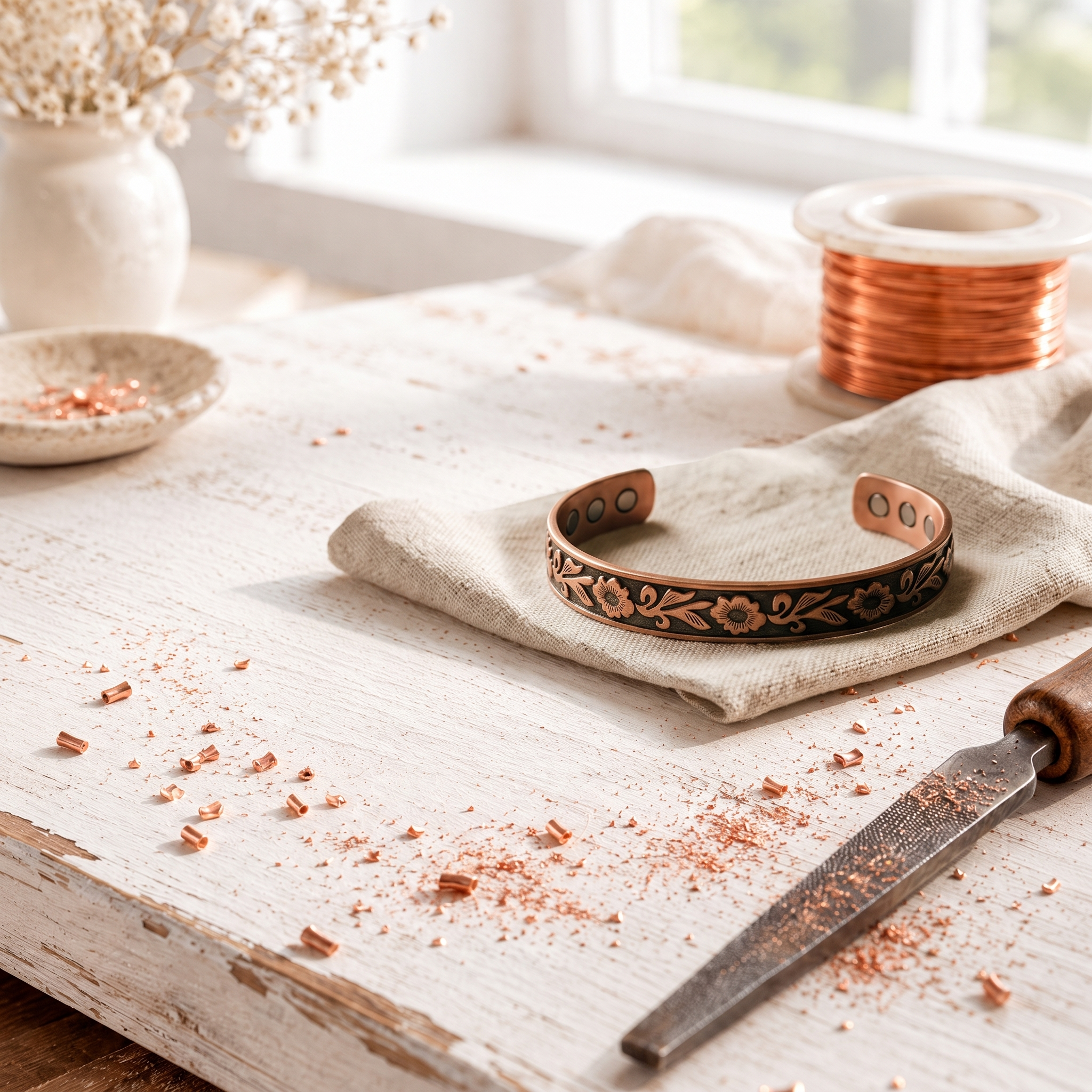 Sprig Copper Bracelet