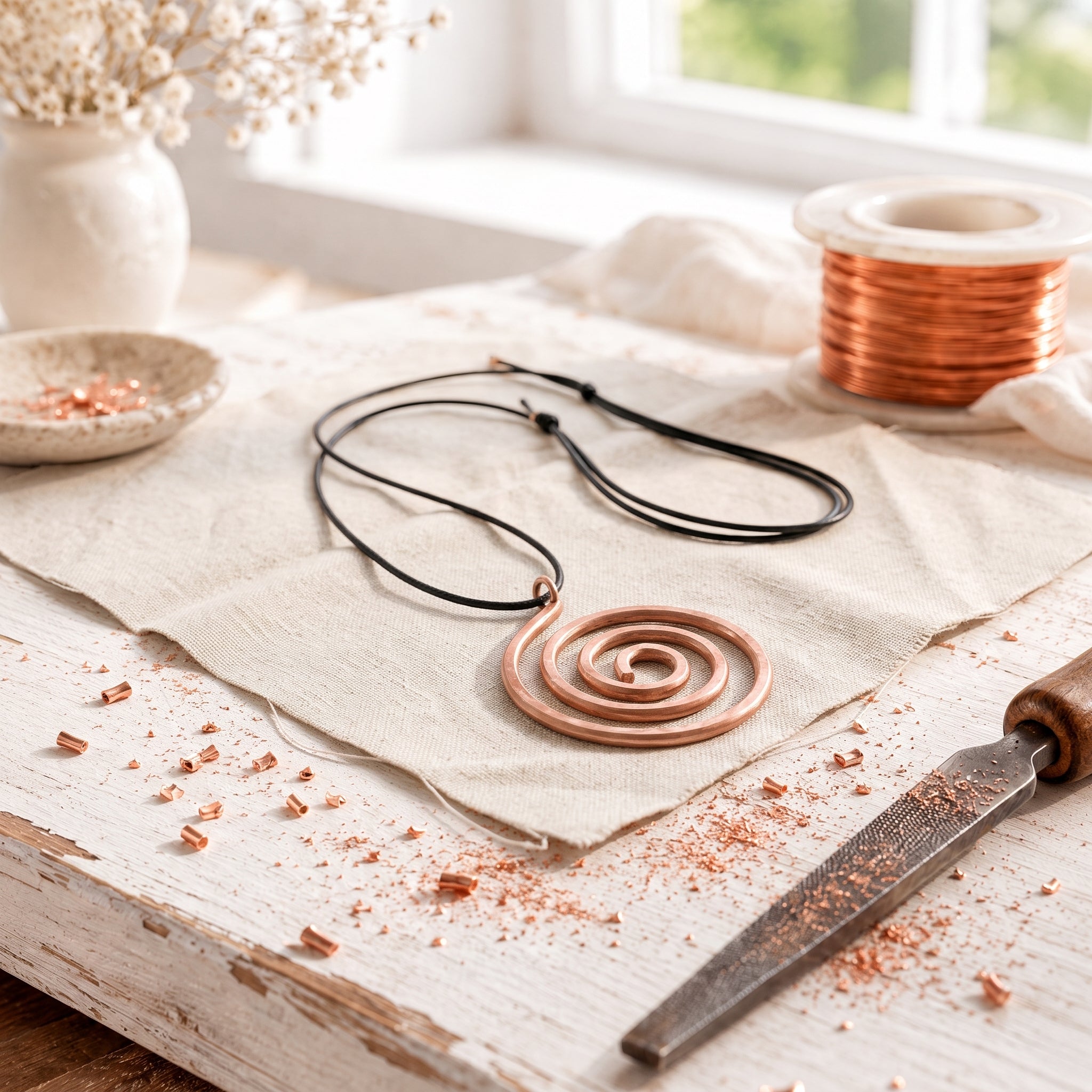 Whorl Koperen Ketting