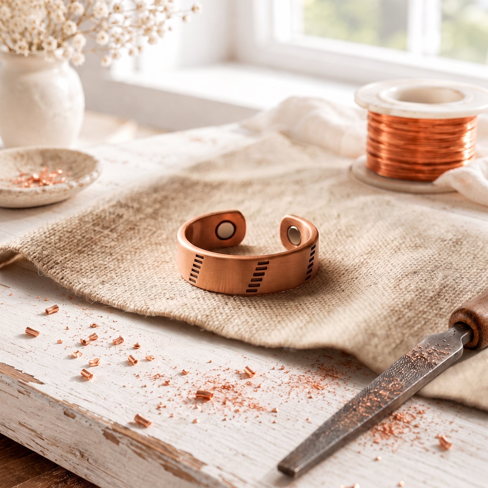 Rune Copper Ring