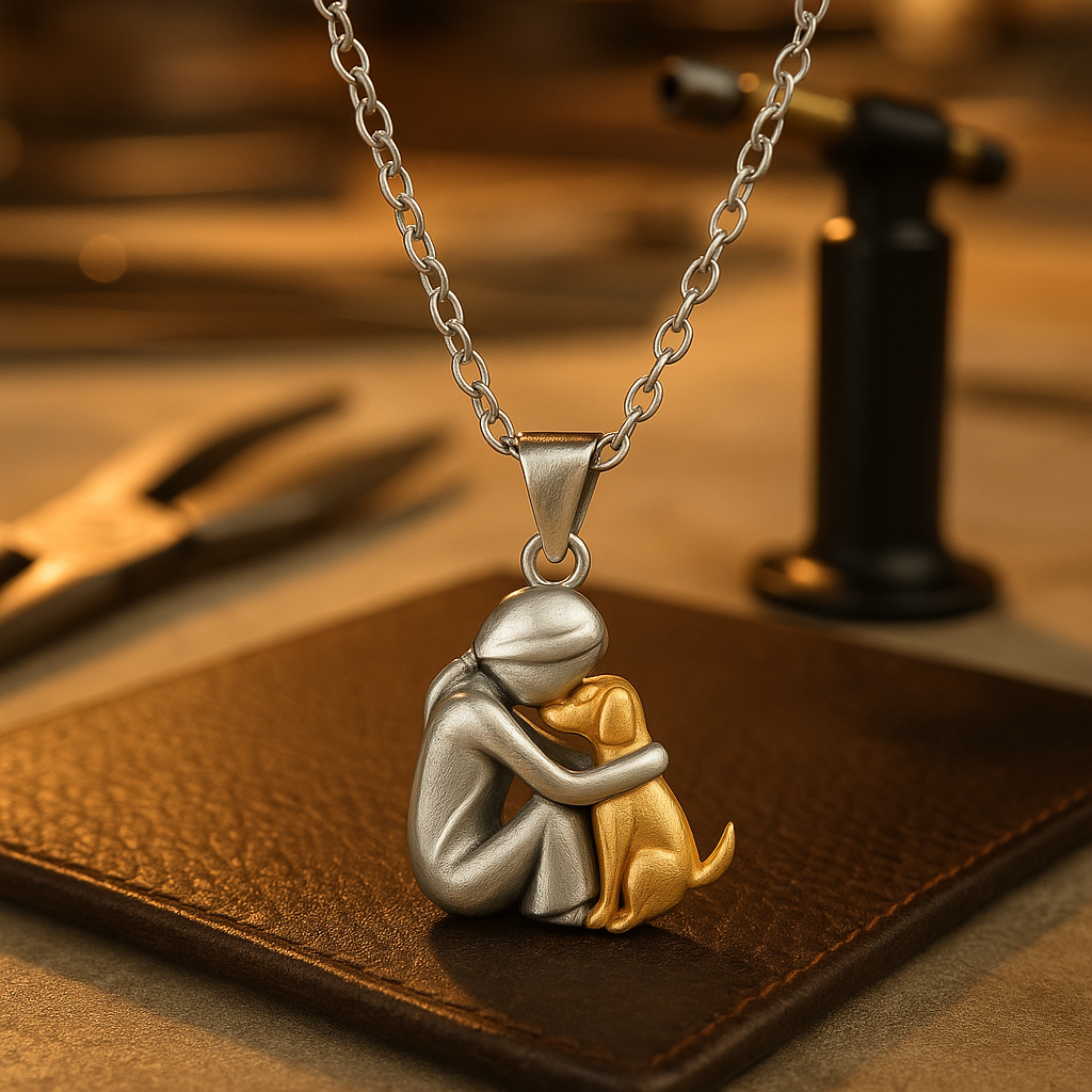 Embracing Animal Necklace