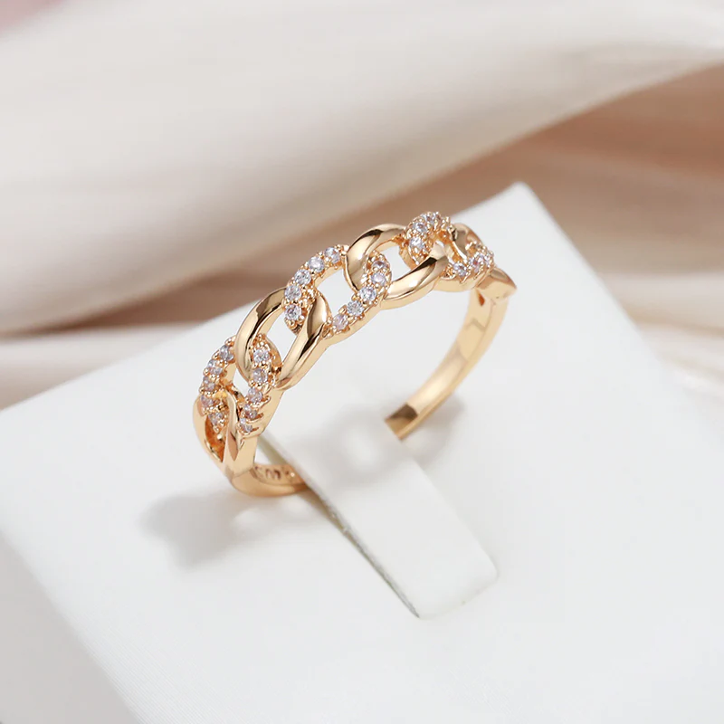 Golden Ring "Maille Chic"