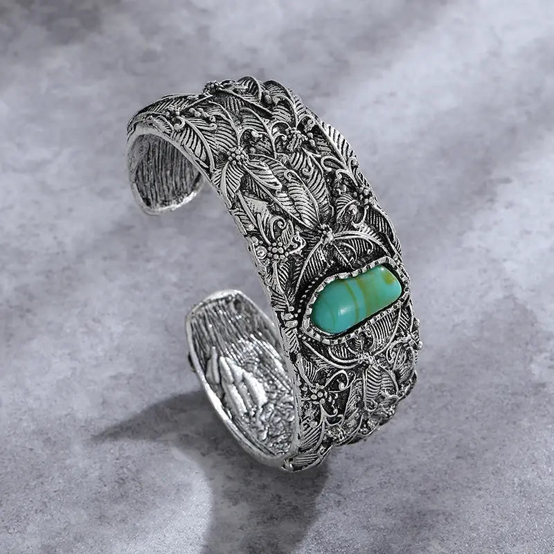 Vintage Armband met Turquoise Steen