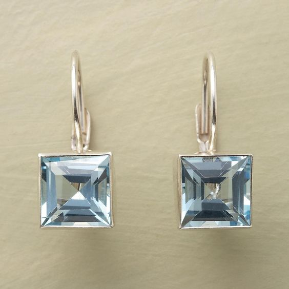 Timeless blue glass earrings Harvest