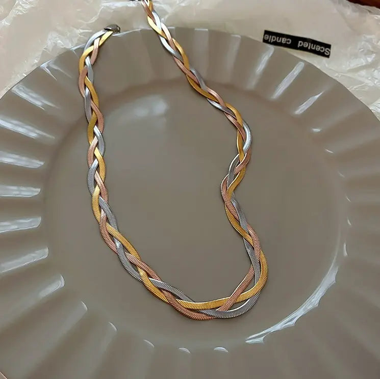 Elegante Chic Halsketting in Goud en Zilver