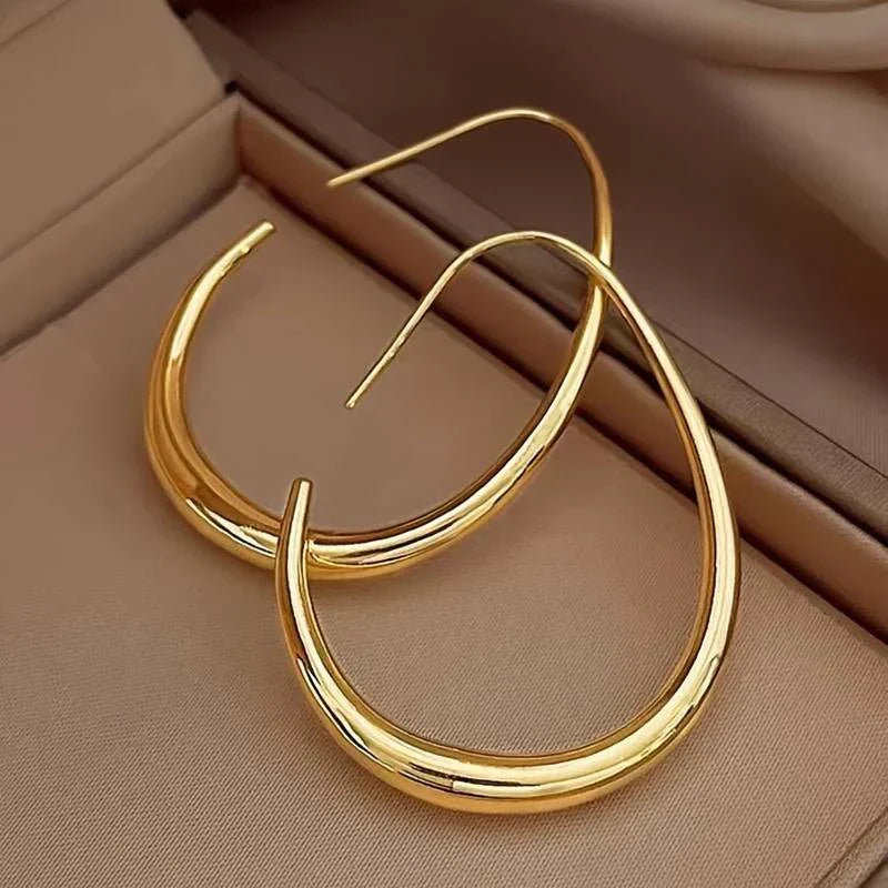 Gold Antique Hoop Earrings