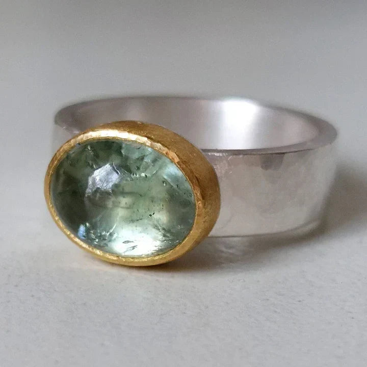 Zachte Smaragd Ring™ – Vintage Elegantie