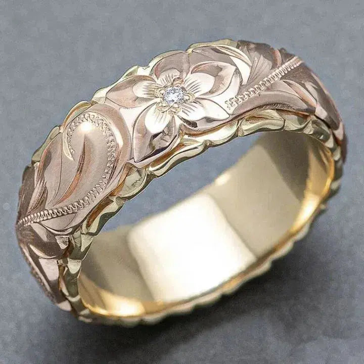 Antieke Roze Gouden Ring
