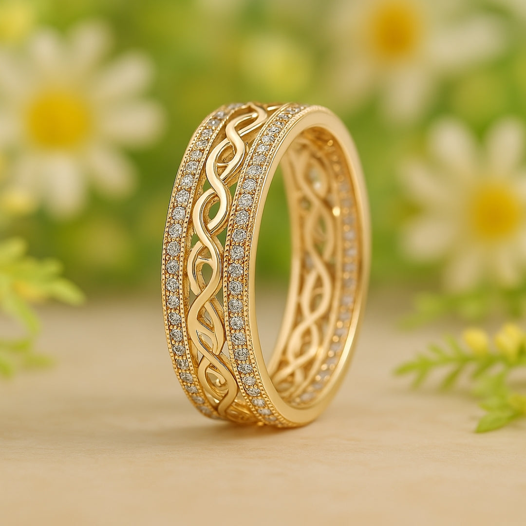 Gold Ring "Luce Vuota"