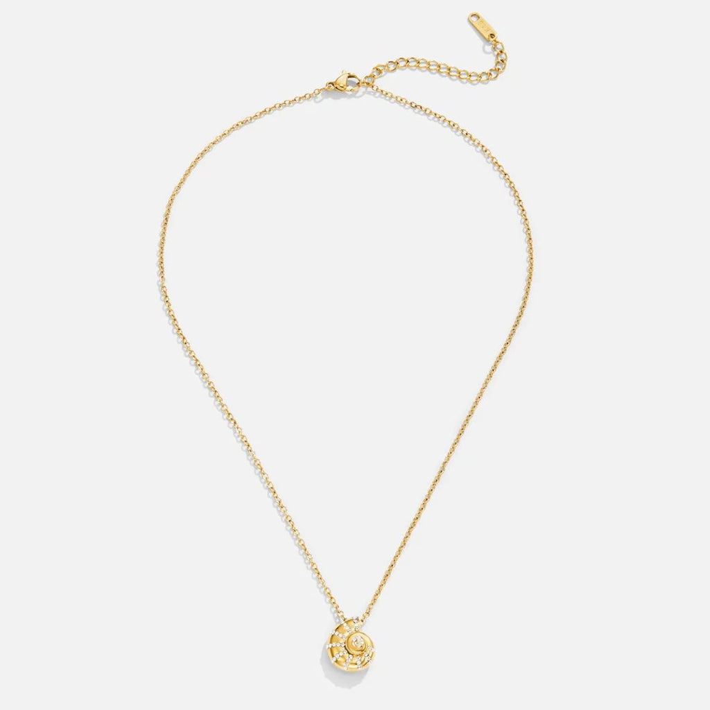 Necklace with Shell Crystal Pendant