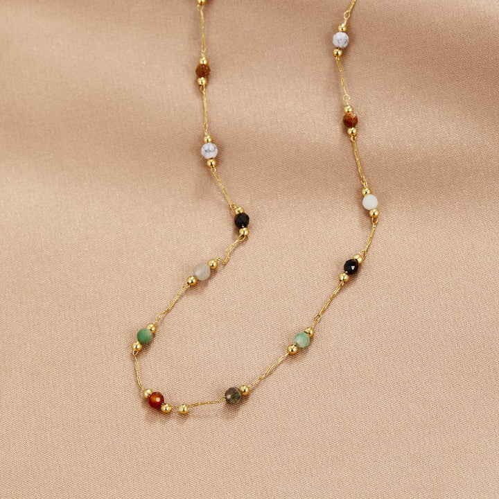 Minimalist Necklace with Stone