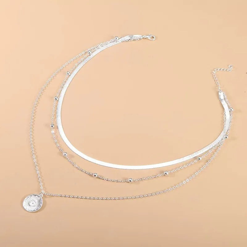 Three-Piece Sterling Silver Necklace Set