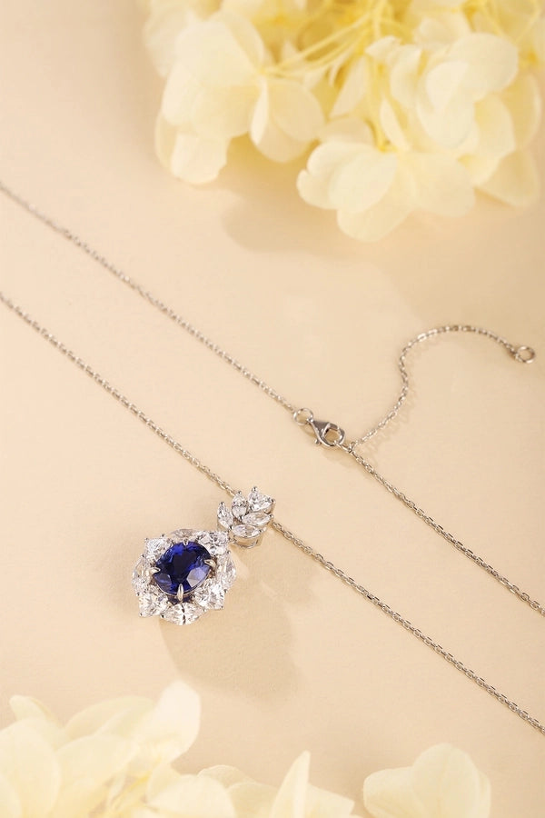 Eliza Pendant Necklace, Cultivated Sapphire