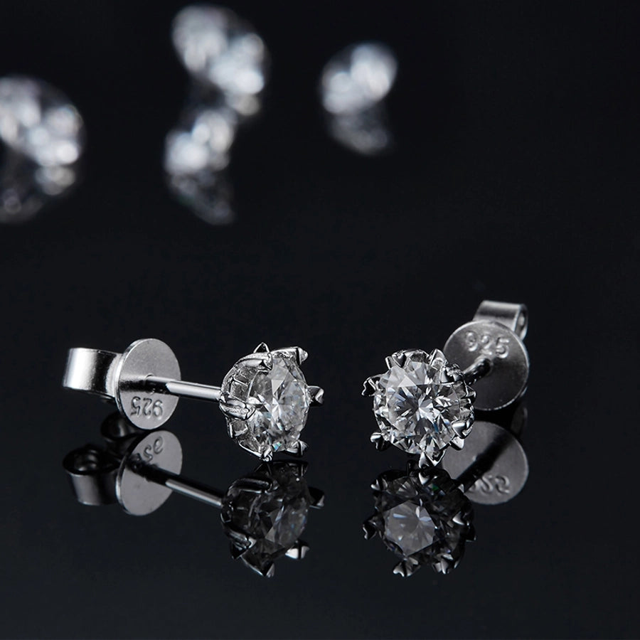 Glamorous Snowflake Earrings and Necklace, Lab-Grown Diamond