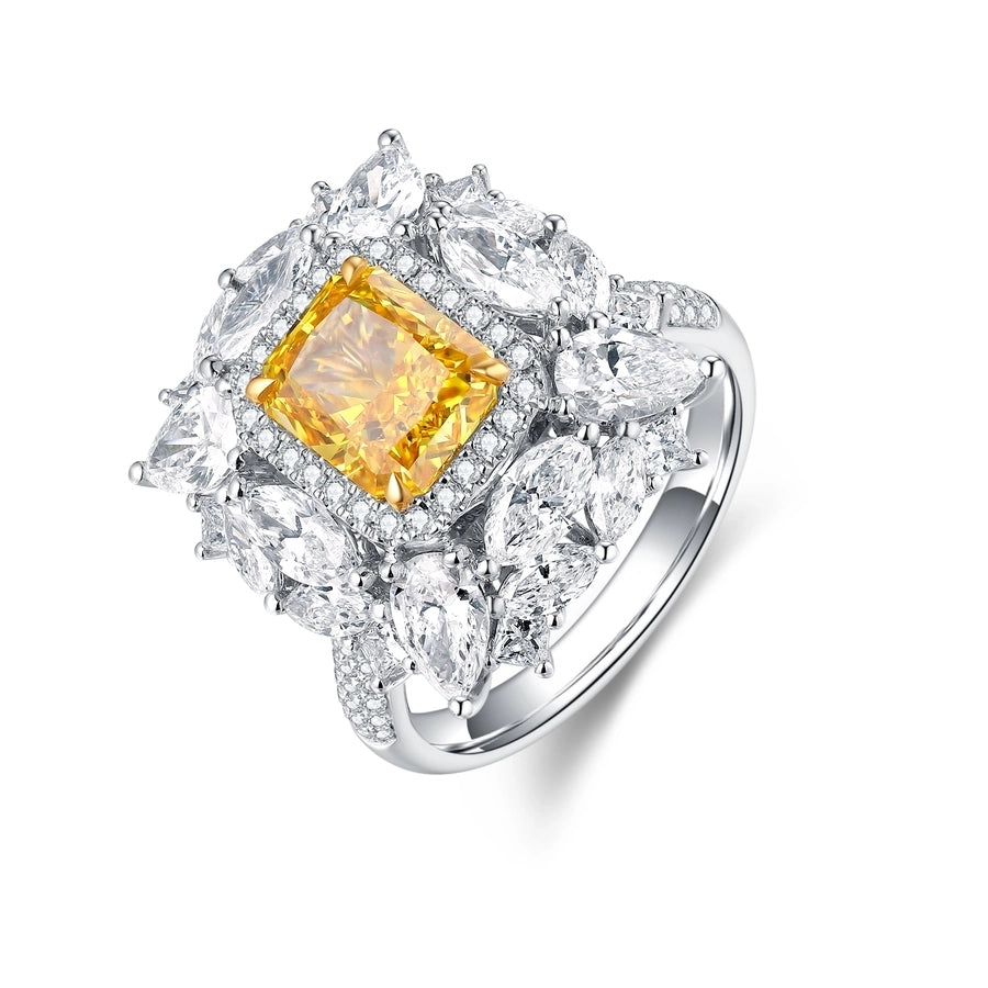 Flora Radiant Diamond Ring