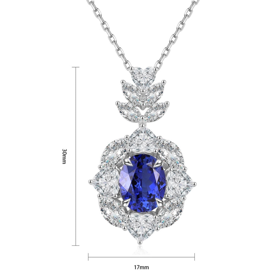 Eliza Pendant Necklace, Cultivated Sapphire