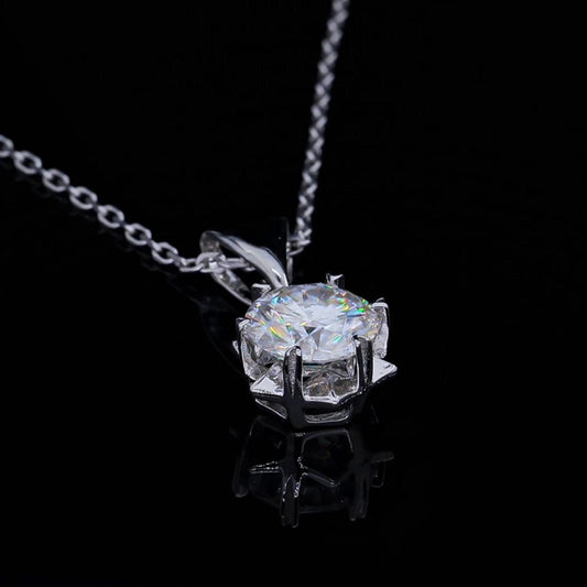 Glamorous Snowflake Necklace, Lab-Grown Diamond