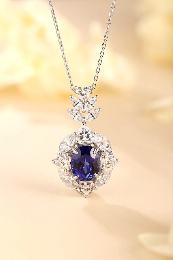 Eliza Pendant Necklace, Cultivated Sapphire